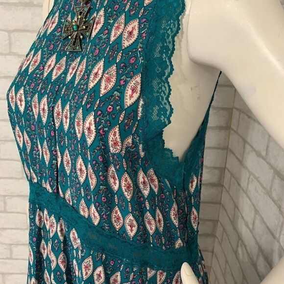 NWOT Wonderly ikat/jacquard print flowy dress-S - Picture 6 of 9